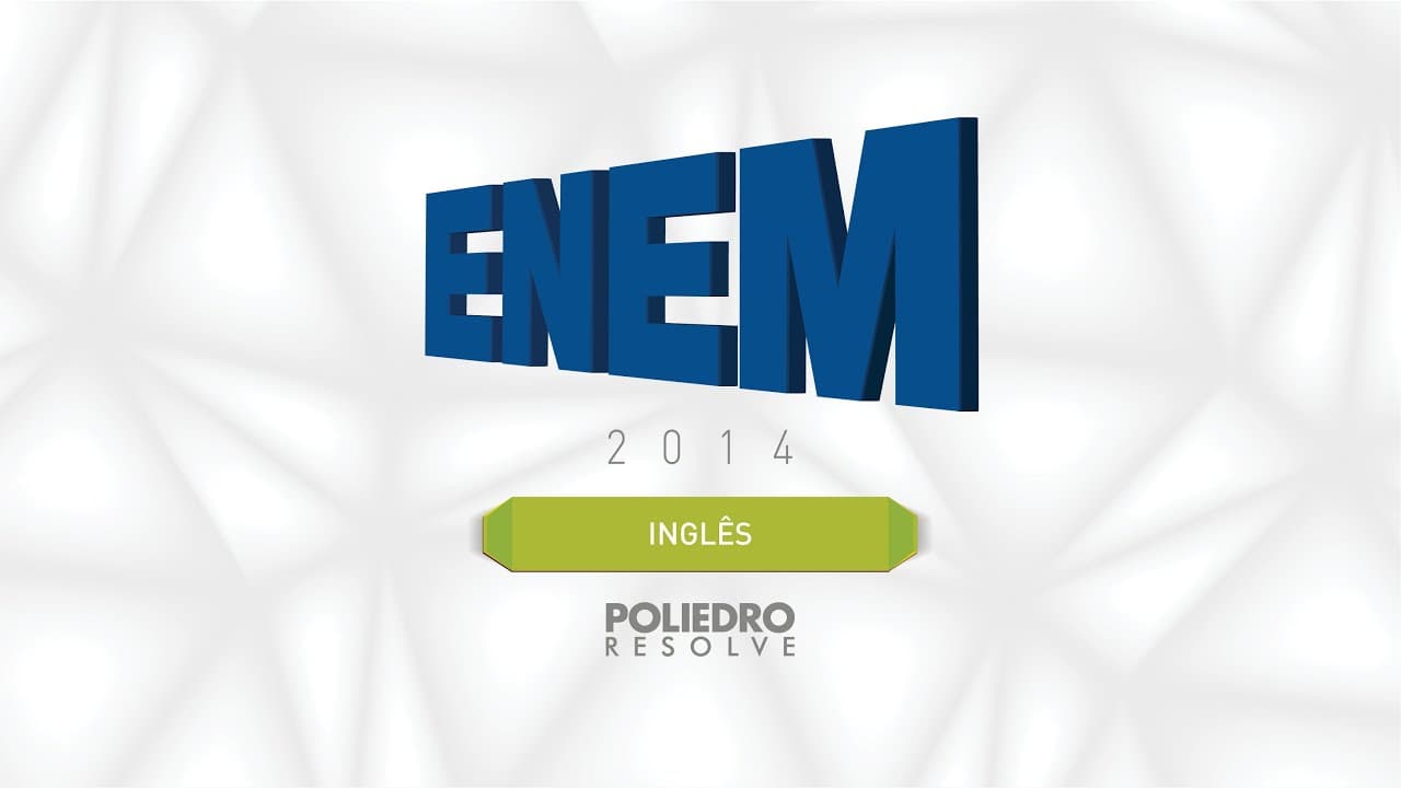 Thumbnail: ENEM 2014 - Inglês