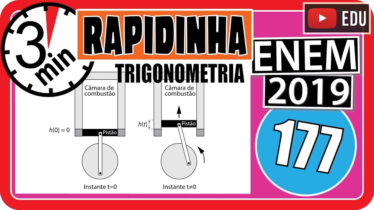 Thumbnail: 🏃 [ENEM 2019] 177 📘 TRIGONOMETRIA Um grupo de engenheiros está projetando um motor cujo esquema de