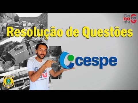 Thumbnail da aula: |QUESTÕES CESPE PRF 2021| AULA DE RESOLUÇÃO GEOPOLÍTICA BRASILEIRA