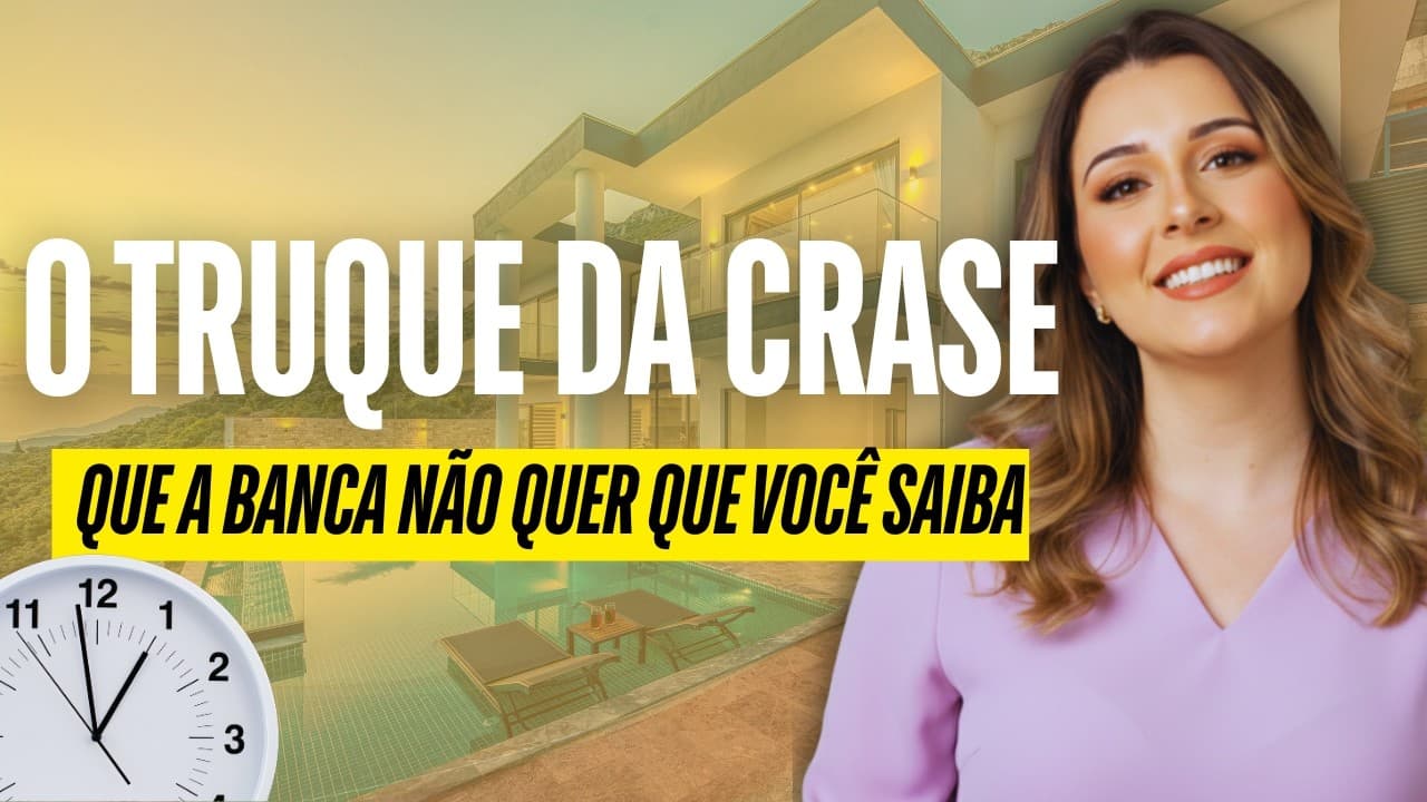 Thumbnail: Crase em 20 segundos, o método da Professora Pamba.
