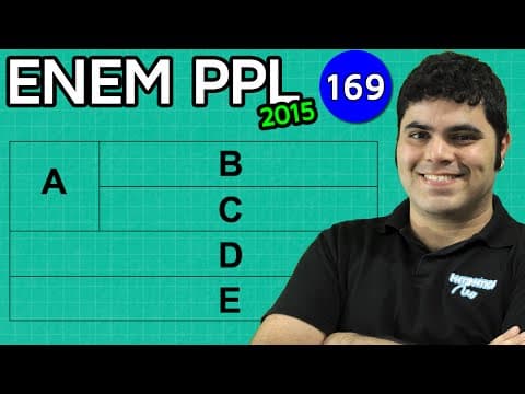 Thumbnail da aula: ENEM PPL 2015 Matemática #34 - Princípio Fundamental da Contagem
