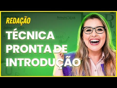 Thumbnail da aula: INTRODUÇÃO DE REDAÇÃO: ENUMERANDO ARGUMENTOS (PARA CONCURSO PÚBLICO/ENEM/VESTIBULAR) - Profa. Pamba