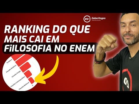 Thumbnail da aula: o QUE mais CAI FILOSOFIA no ENEM 2024 | GabaritaGeo