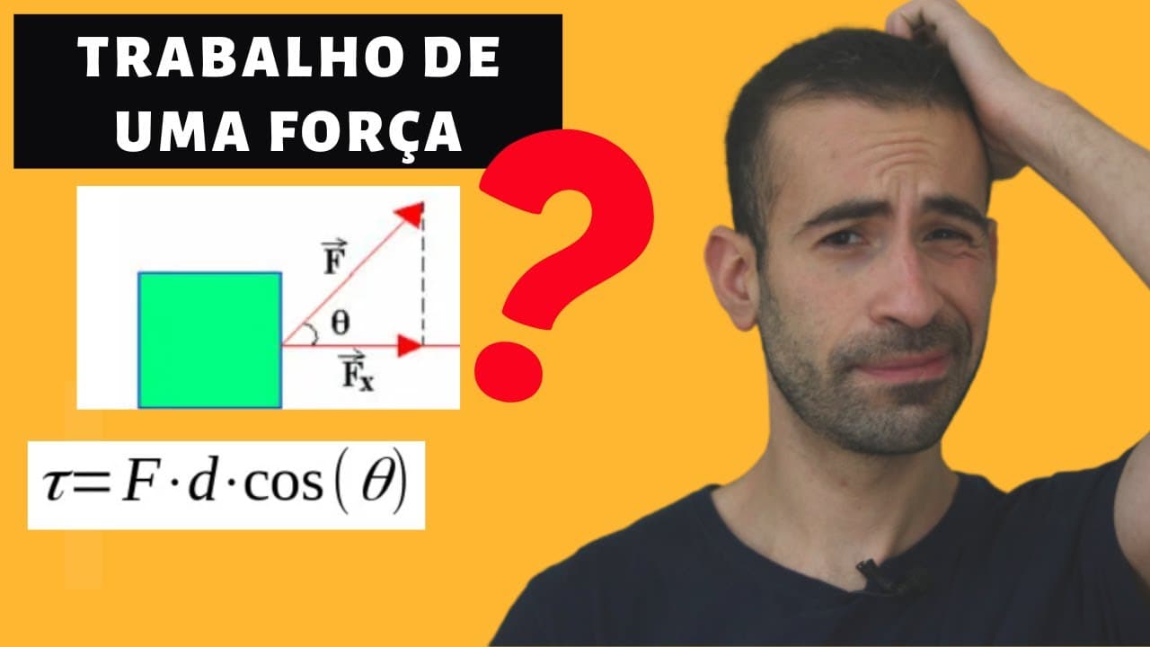 Thumbnail: COMO CALCULAR O TRABALHO DE UMA FORÇA? - [FÍSICA DO ZERO]