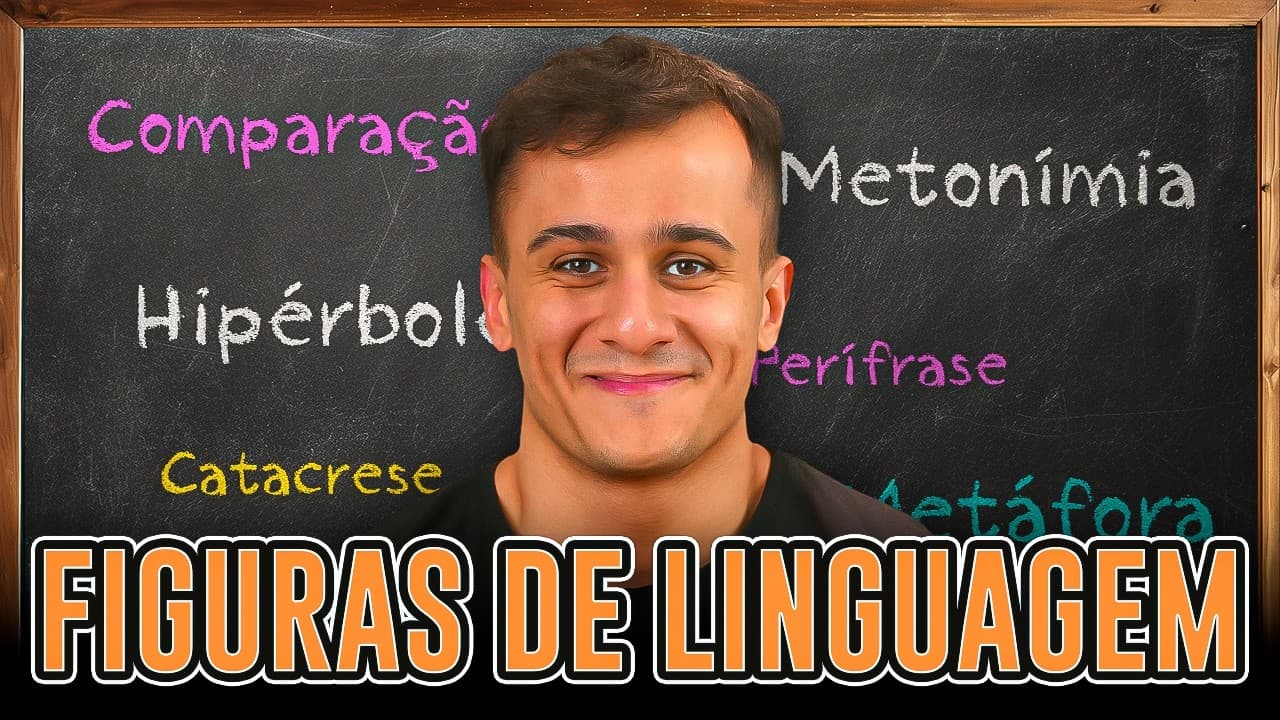 Thumbnail: FIGURAS DE LINGUAGEM PRO ENEM 2026 (a melhor aula do YouTube)