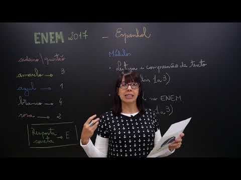 Thumbnail da aula: ENEM 2017 - Questão 3 de Espanhol (Caderno Amarelo)