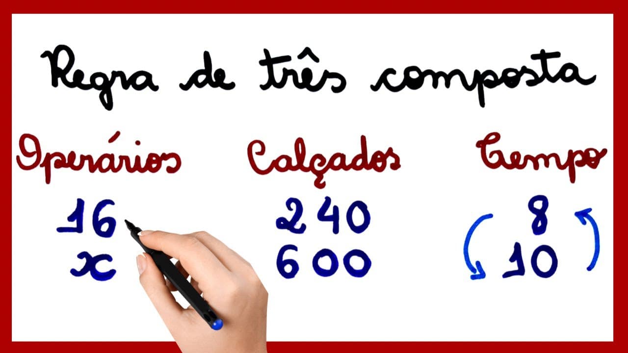 Thumbnail: REGRA DE TRÊS COMPOSTA !!!! AULA PRÁTICA COM EXERCÍCIOS!!