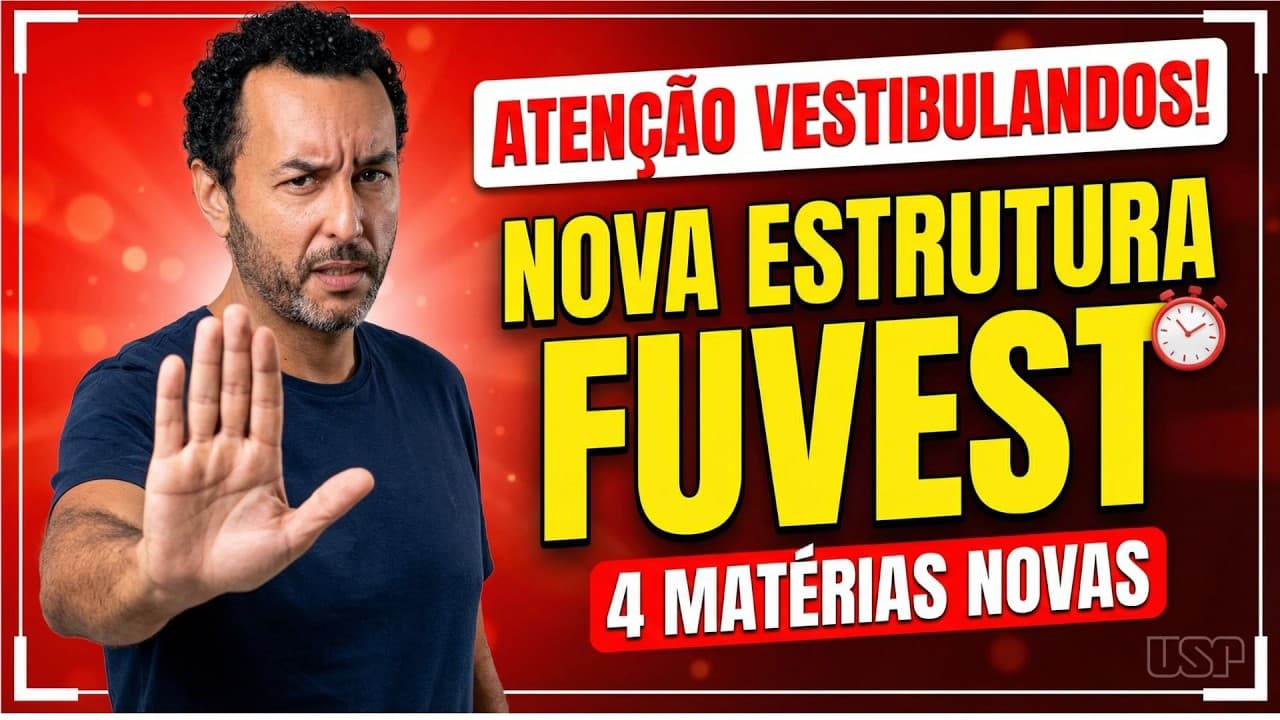 Thumbnail: A FUVEST 2027 NÃO É MAIS A MESMA: O Que Ninguém Te Contou sobre a Prova!