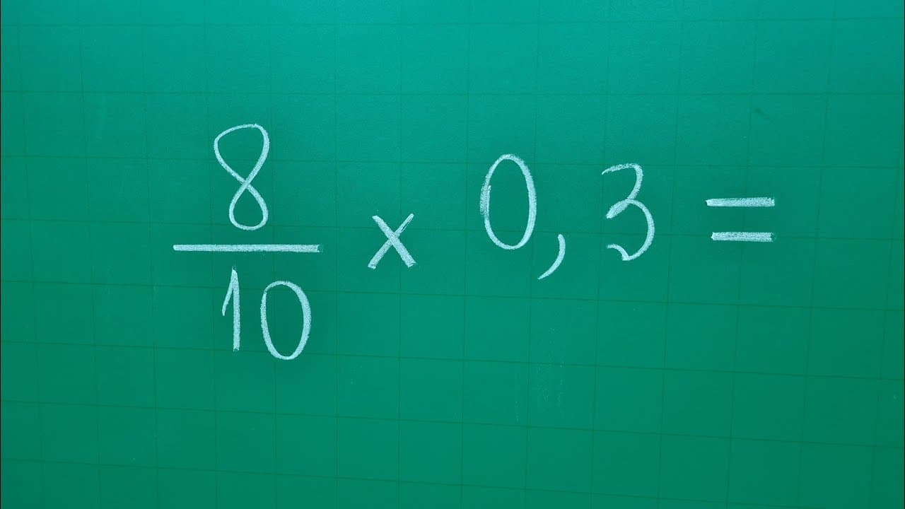 Thumbnail: ❎ Multiplicação de fração com decimal - Professora Angela Matemática