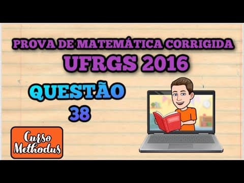 Thumbnail da aula: Questão 38 da prova de matemática 2016 UFRGS - Na figura abaixo três discos P Q e R de mesmo raio