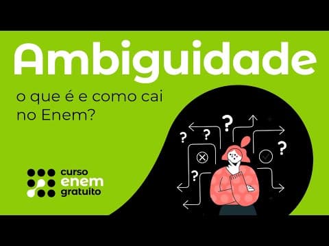 Thumbnail da aula: AMBIGUIDADE: o que é e como cai no Enem? | Português para o Enem | Mercedes Prado Bonorino