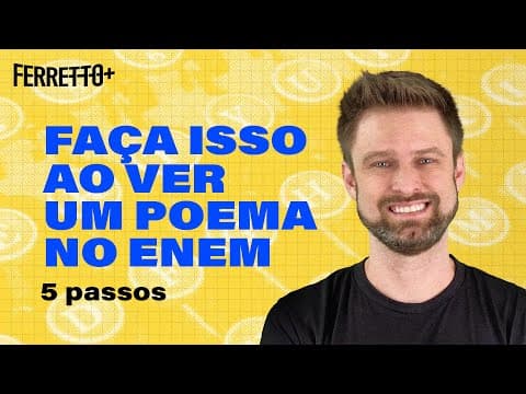 Thumbnail da aula: Interpretando Poesia no Enem | Ferretto+
