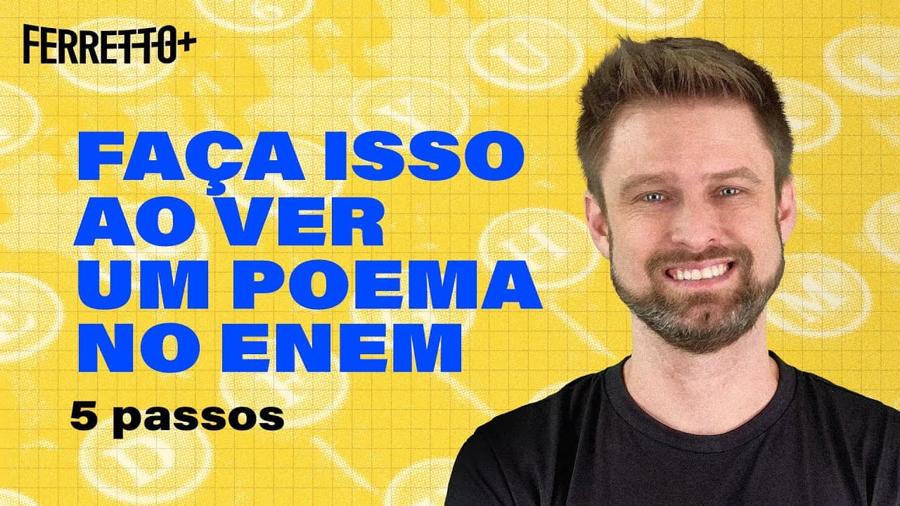 Thumbnail: Interpretando Poesia no Enem | Ferretto+