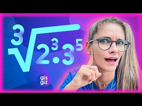 Thumbnail da aula: SIMPLIFICAÇÃO DE RADICAIS | EXTRAÇÃO E INTRODUÇÃO DE FATORES NO RADICANDO | |RADICIAÇÃO |