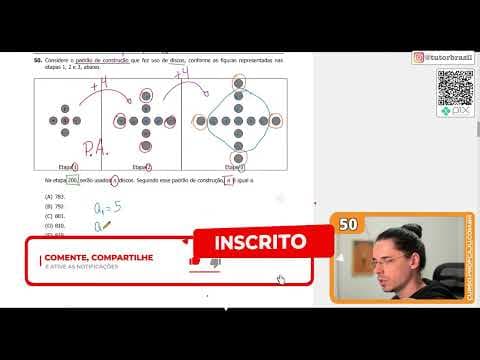 Thumbnail da aula: [UFRGS 2022] 50 - Considere o padrão de construção que fez uso de discos, conforme as figuras