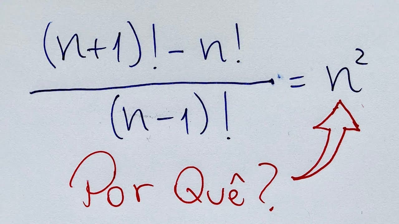 Thumbnail: 🤯 FATORIAL igual a um QUADRADO PERFEITO? Você não sabia disso...