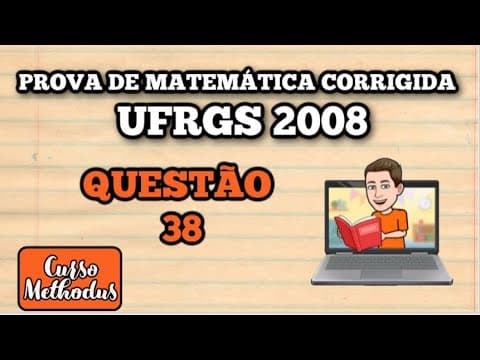 Thumbnail da aula: 38 de 2008 da prova de matemática da UFRGS - Uma sequência de pontos foi tomada sobre o gráfico