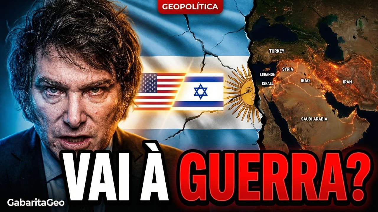 Thumbnail: ARGENTINA VAI À GUERRA? O Plano Secreto de Milei Que Ninguém Fala