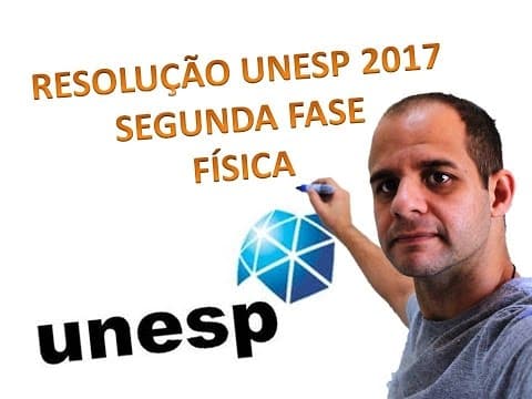 Thumbnail da aula: [RESOLUÇÃO Comentada] - UNESP 2017 - QUESTÃO 19 - Tema: ALAVANCA, MOVIMENTO CIRCULAR UNIFORME
