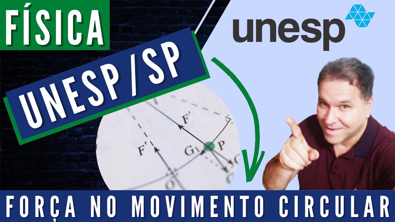 Thumbnail: UNESP/SP - FÍSICA  - FORÇA NO MOVIMENTO CIRCULAR ( Questão 77/2017)