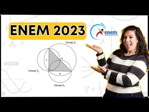 Thumbnail da aula: ENEM 2023 | Sejam a, b e c as medidas dos lados de um triângulo retângulo