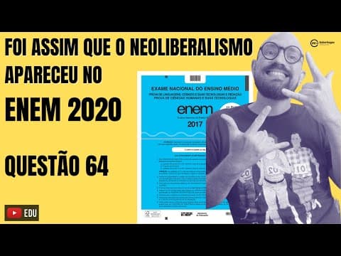 Thumbnail da aula: QUESTÃO 64 CADERNO AZUL | ENEM 2020 | HISTÓRIA