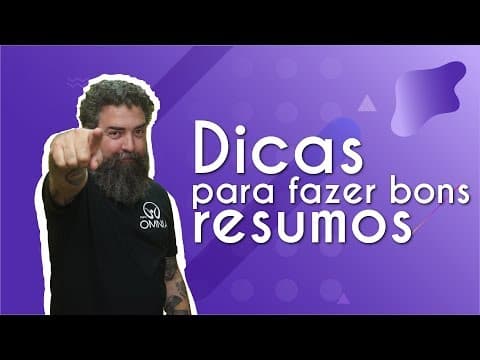 Thumbnail da aula: Dicas para fazer bons resumos - Brasil Escola