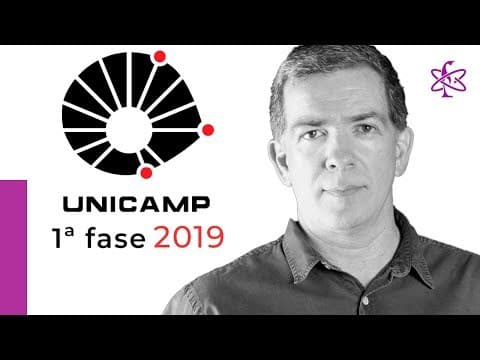 Thumbnail da aula: Unicamp 2019 Primeira Fase - Resolução Professor Pinguim
