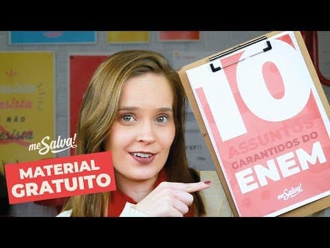 Thumbnail da aula: Assuntos que mais caem no ENEM: como estudar?