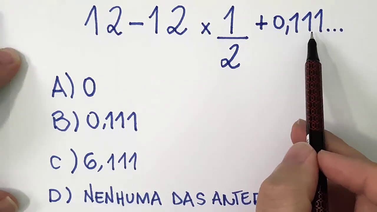 Thumbnail: 🔥 HELP MATEMÁTICA BÁSICA - Expressão com dízima periódica #86