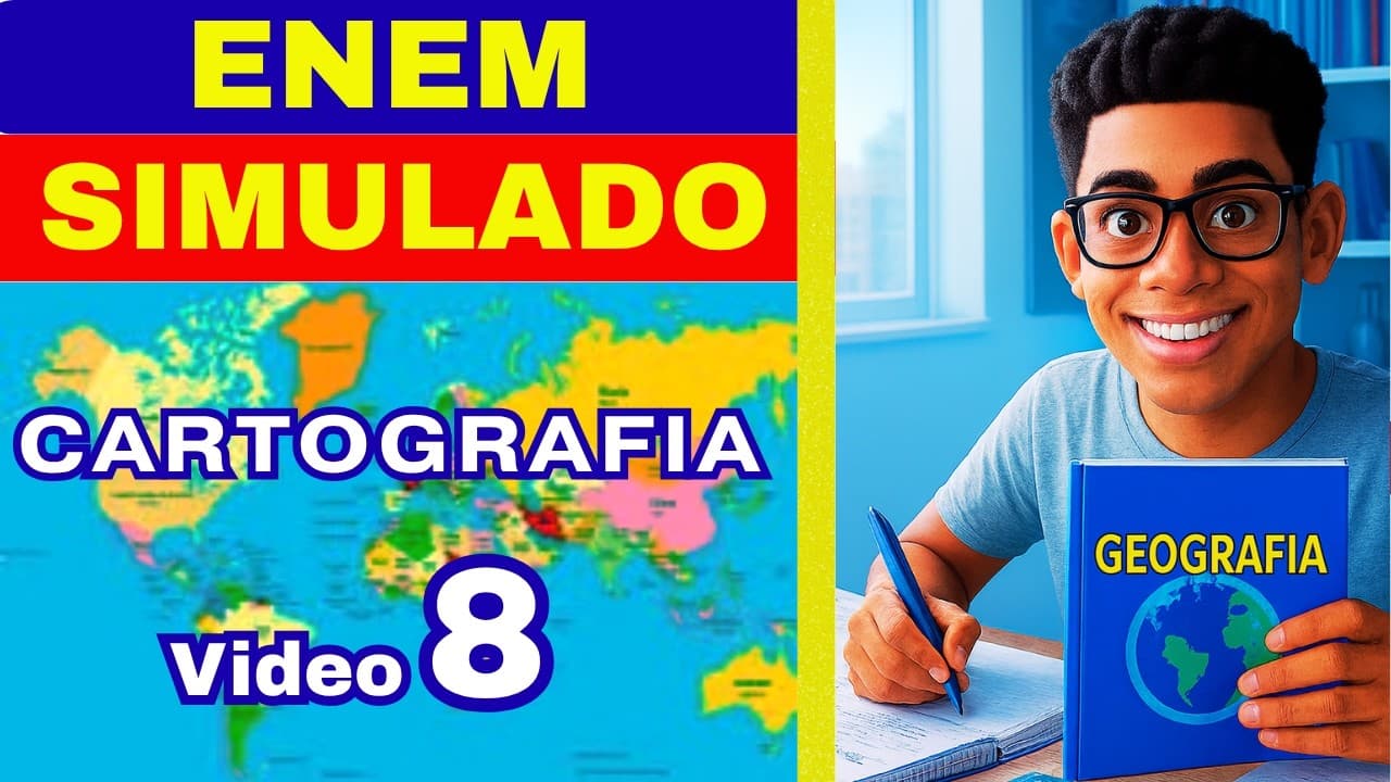 Thumbnail: GEOGRAFIA ENEM: Cartografia – Simulado (Vídeo 08)