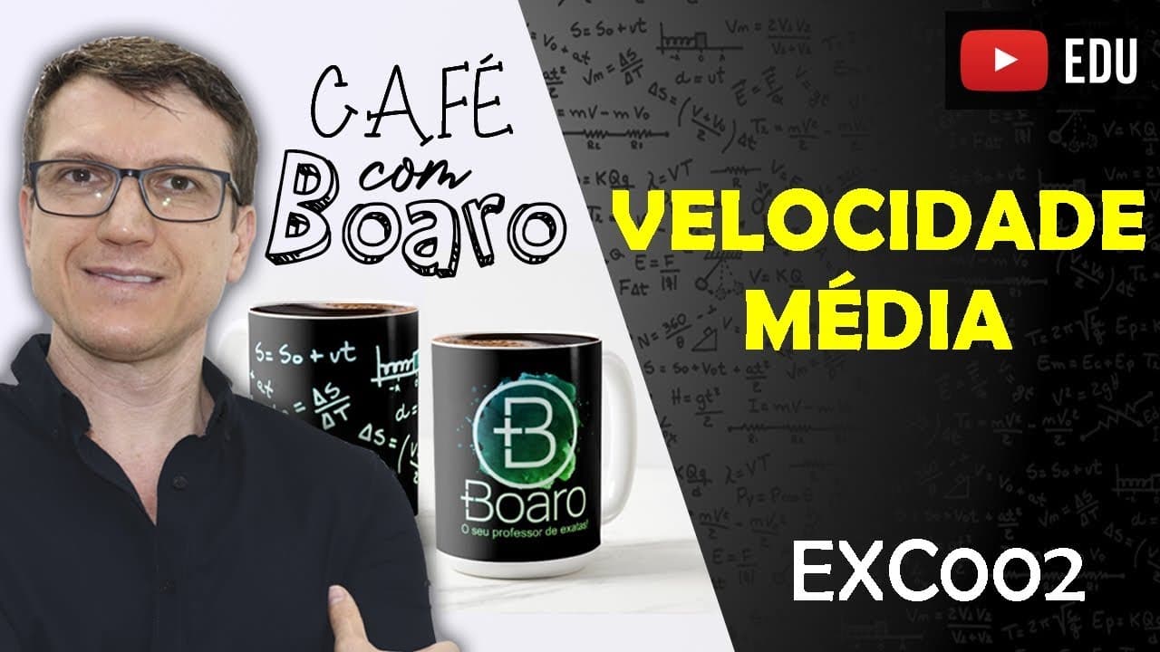 Thumbnail: VELOCIDADE MÉDIA - Cinemática - EXERCÍCIOS para REVISÃO de FÍSICA - EXC002