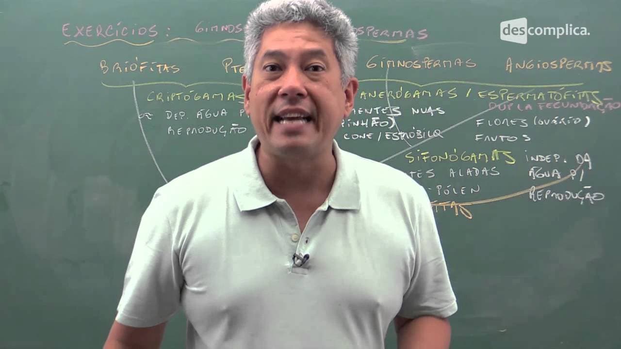 Thumbnail: Gimnosperma e Angiosperma - Biologia | Descomplica