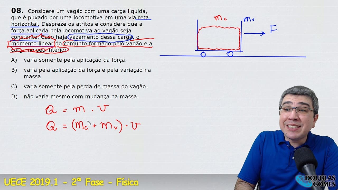 Thumbnail: Correção/resolução Vestibular UECE 2019.1 FASE 2 Q.08