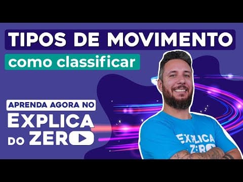 Thumbnail da aula: TIPOS DE MOVIMENTO: como classificar | Física | Explica do Zero | Prof. Leonardo Neves Meirelles