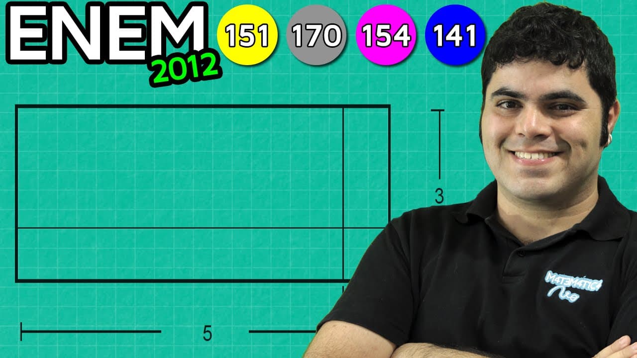 Thumbnail: ENEM 2012 Matemática #6 - Área dos Retângulos (com pegadinha)