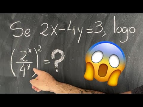 Thumbnail da aula: 🔥 DUVIDO você resolver essa POTENCIAÇÃO BUGANTE! Matemática com Procopio