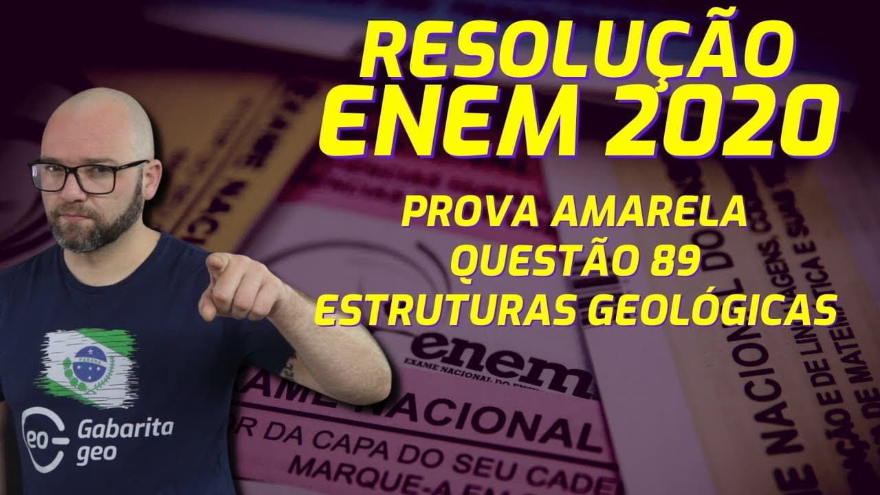 Thumbnail: RESOLUÇÃO ENEM 2020 GEOGRAFIA – QUESTÃO 89 PROVA AMARELA