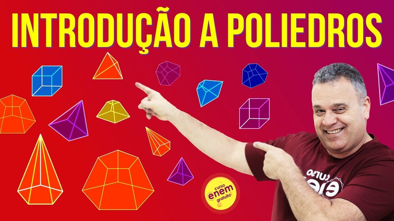 Thumbnail: POLIEDROS: CONCEITOS BÁSICOS DA GEOMETRIA ESPACIAL | Resumo de Matemática para o Enem