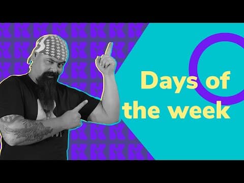 Thumbnail da aula: Inglês 2.0 | Kultivi | Days of the week | Prof. Rui Ventura