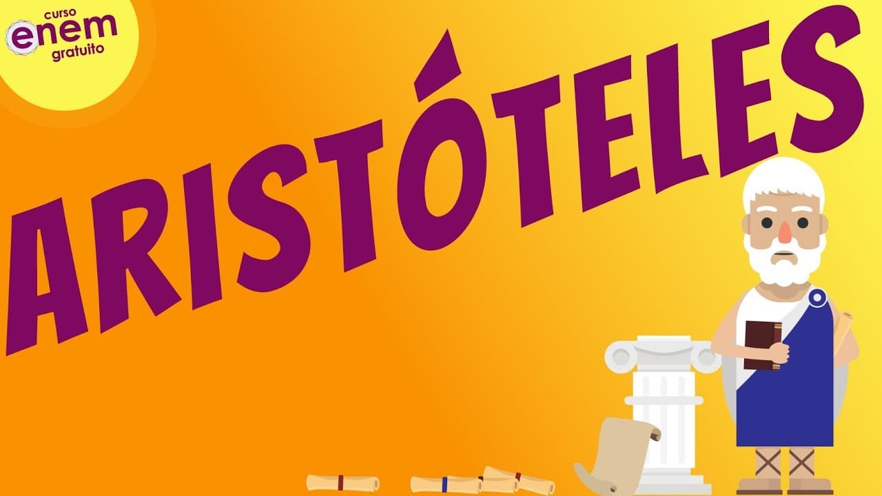 Thumbnail: A FILOSOFIA DE ARISTÓTELES | Resumo Enem. Professor Alan Ghedini. Filosofia