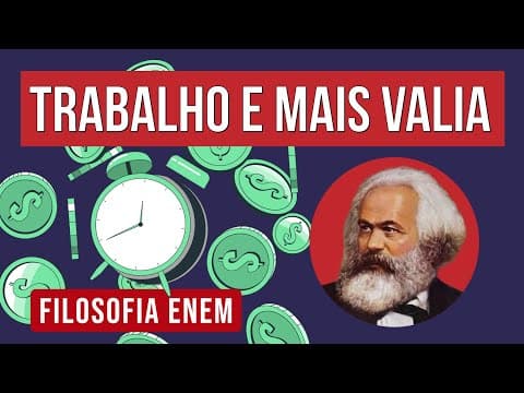 Thumbnail da aula: TRABALHO E MAIS VALIA: conceitos de Karl Marx | Filosofia para o Enem | Ernani Júnior da Silva