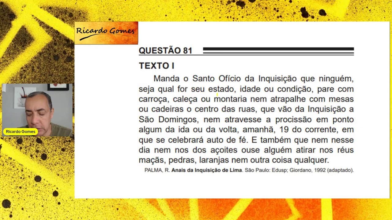 Thumbnail: ENEM 2022 - Questão 81 - Humanas - Caderno rosa