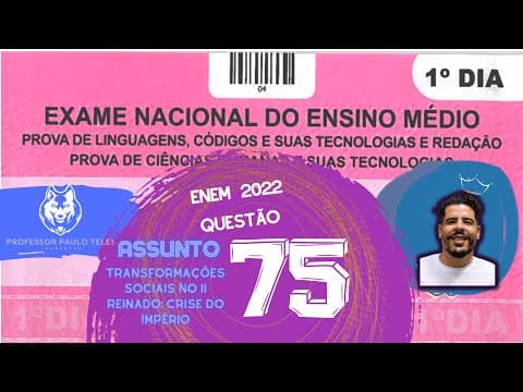 Thumbnail da aula: Resolução Enem 2022 - Humanas Questão 75