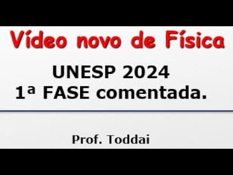 Thumbnail da aula: UNESP 2024 Física Comentada