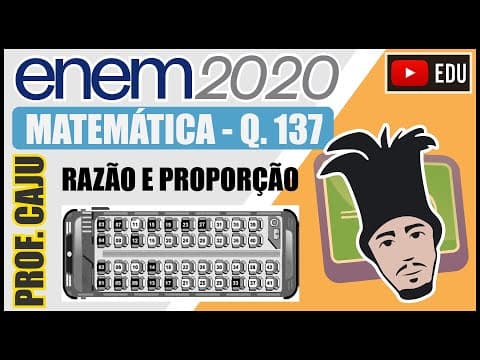 Thumbnail da aula: [ENEM 2020] 137 📘 RAZÃO E PROPORÇÃO Uma empresa de ônibus utiliza um sistema de vendas de passagens