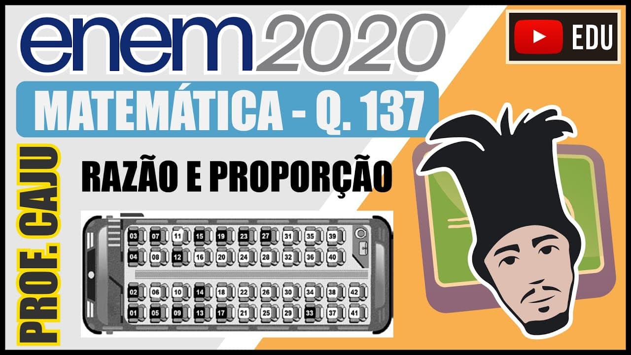 Thumbnail: [ENEM 2020] 137 📘 RAZÃO E PROPORÇÃO Uma empresa de ônibus utiliza um sistema de vendas de passagens
