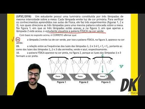 Thumbnail da aula: (UFSC/2016) Um estudante possui uma luminária constituída por três lâmpadas de mesma intensidade