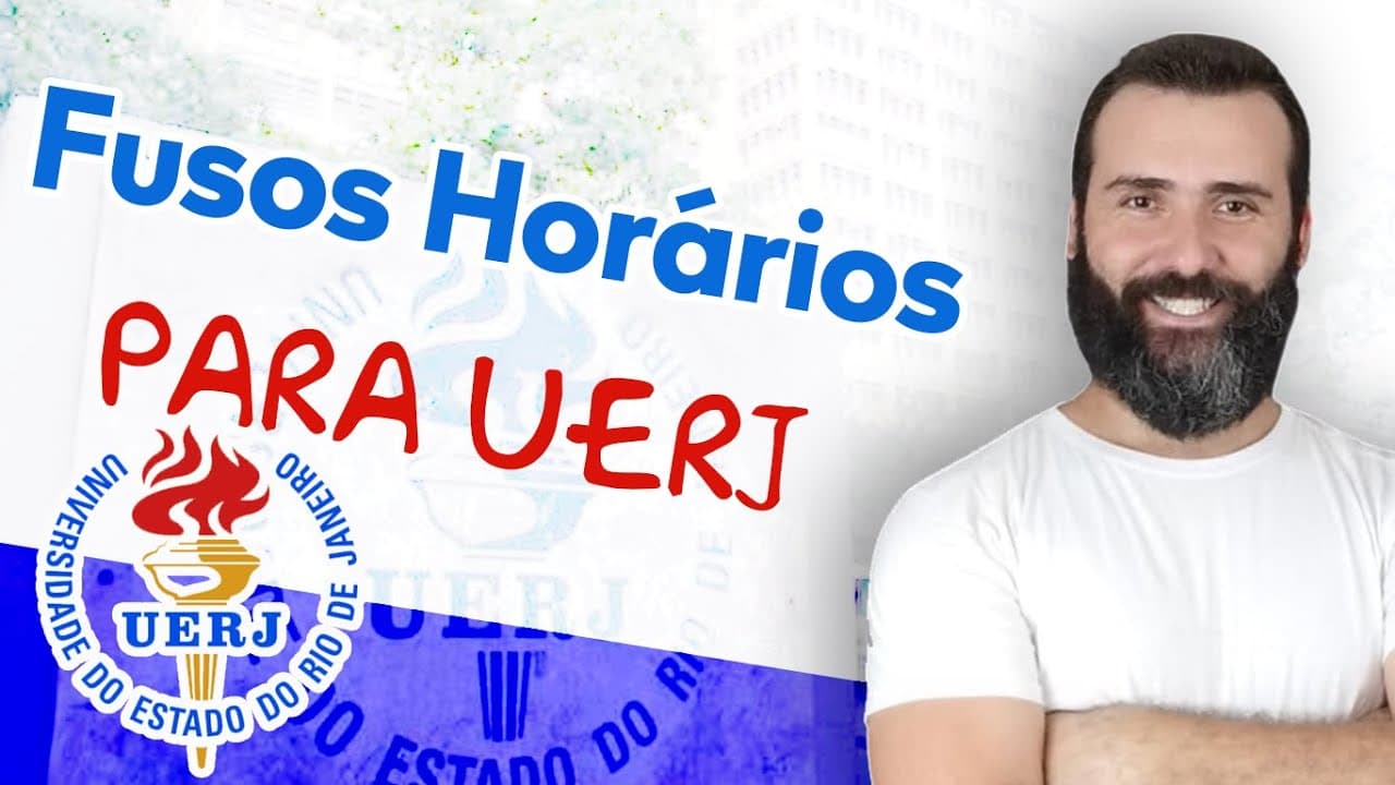 Thumbnail: DINÂMICA TERRESTRE E CARTOGRAFIA - FUSOS HORÁRIOS PARA UERJ 2025 #UERJ #VESTIBULAR