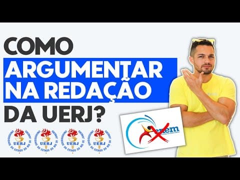Thumbnail da aula: Como ARGUMENTAR na Redação da UERJ?  | Profinho da Redação